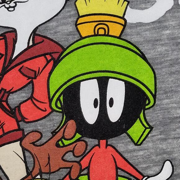 Looney-Tunes Bugs-Bunny Shirt Womens L/XL 19x24 Gray Cartoon - Picture 7 of 11